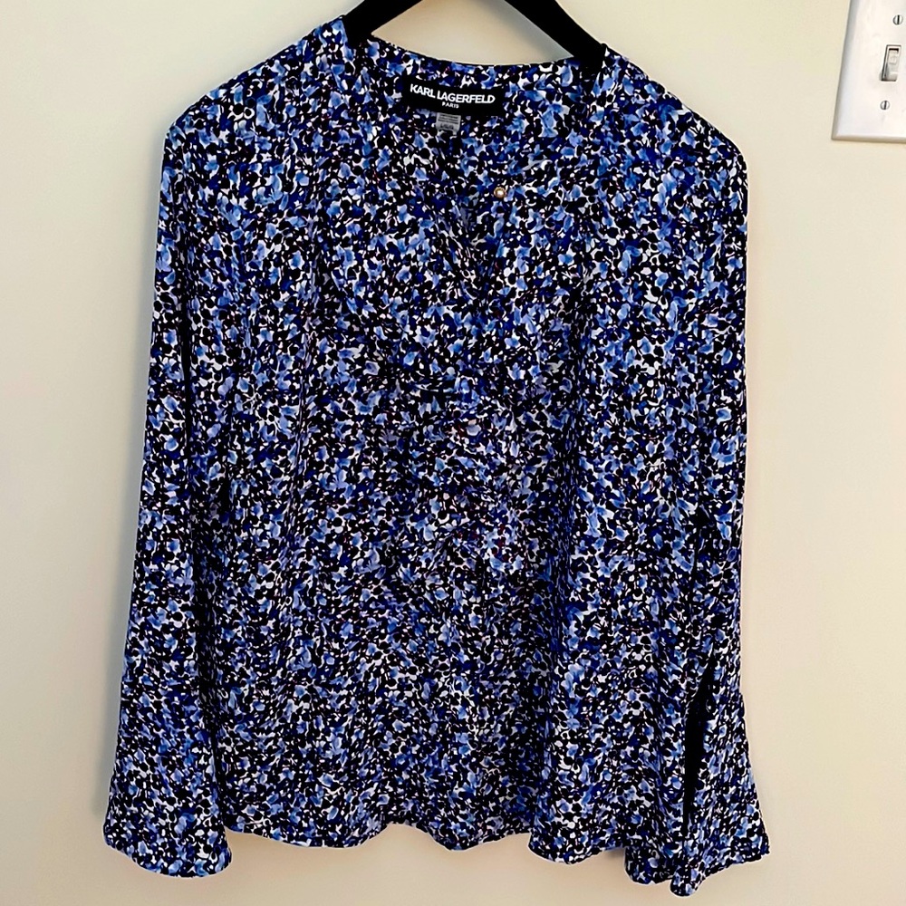 Karl Laferfeld blouse with tags. Large